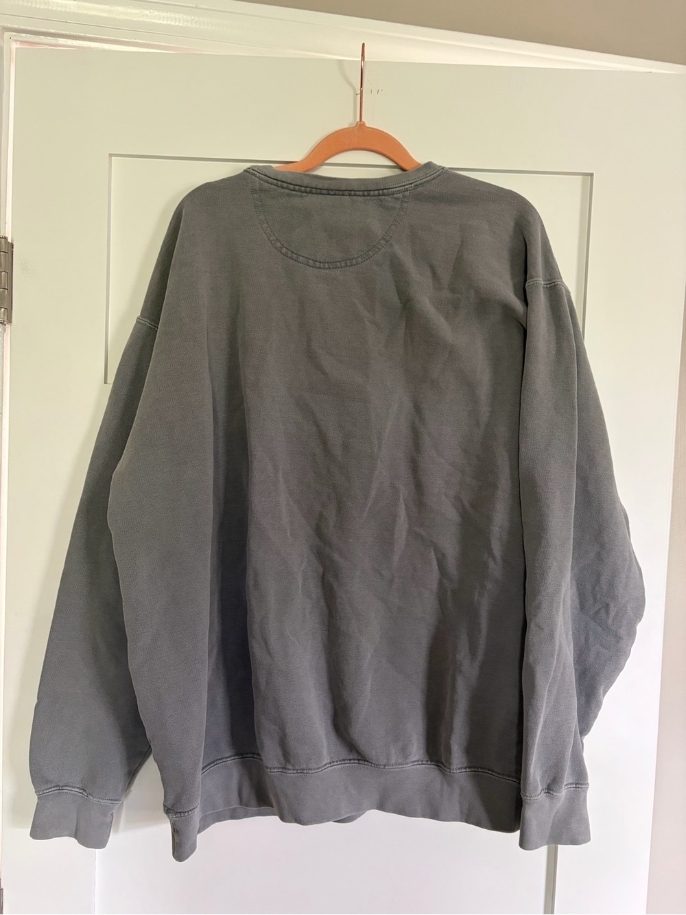 Comfort Colors Gray Crewneck with Red ‘RED BAR’ Logo - Picture 3 of 3